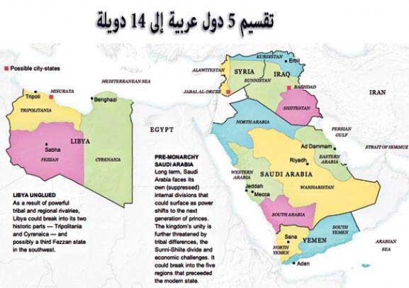 تقسيم العالم العربي والإسلامي إلى دويلات صغيرة متناحرة هدف استراتيجي تسعى إليه الدول الاستعمارية